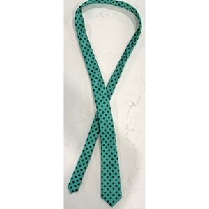 Carlo Colombo Men's Tie Turquoise/Blue/Burgundy 100% Silk Made in‎ Italy EUC